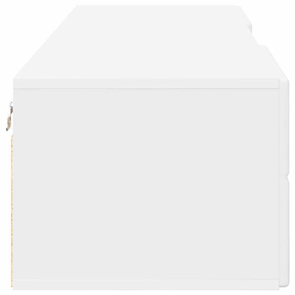 Дървен шкаф с чекмедже Бяло 150 x 39 x 30 см Инженерно дърво