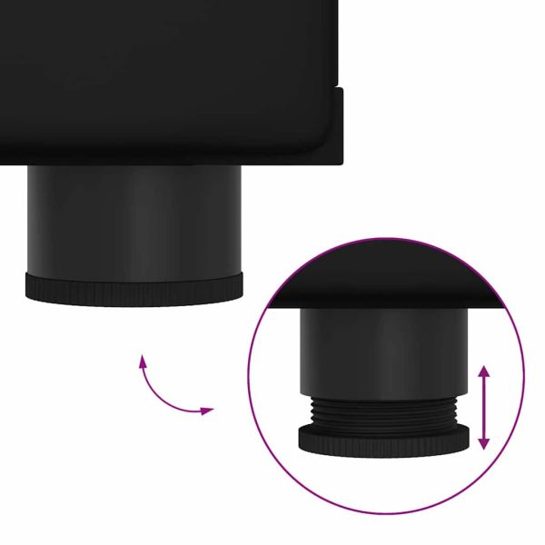 Дървен шкаф с чекмедже Черно 150 x 39 x 30 см Инженерно дърво