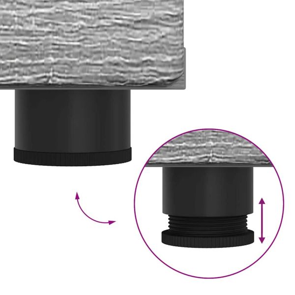 Дървен шкаф Сив Сонома 150 x 39 x 30 см Инженерно дърво