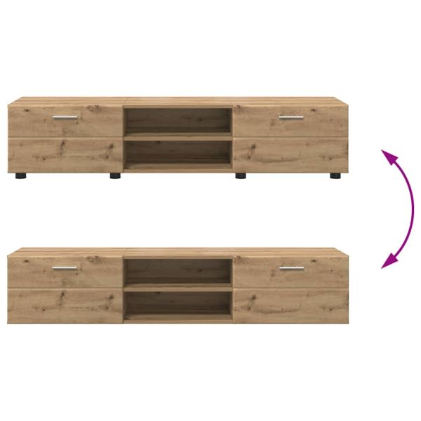 Дървен шкаф с чекмедже Дъб 150 x 39 x 30 см Инженерно дърво