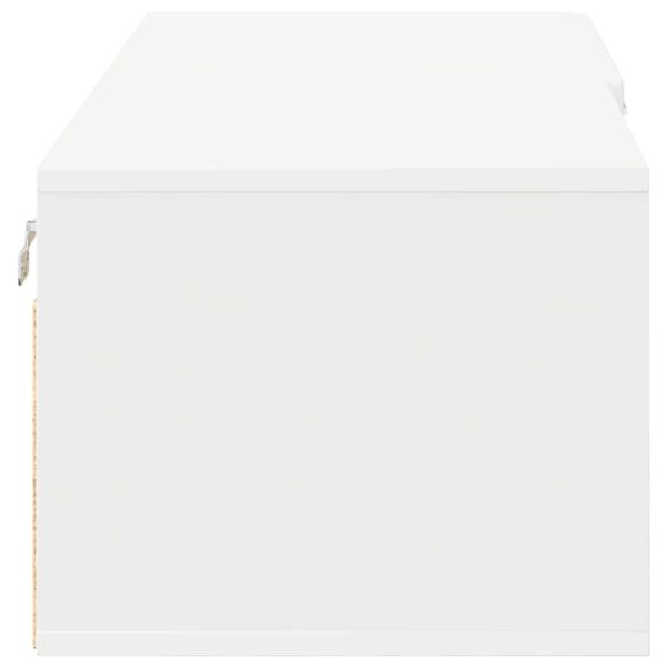 Дървен шкаф с чекмедже Бяло 100,5 x 39 x 30 см Инженерно дърво