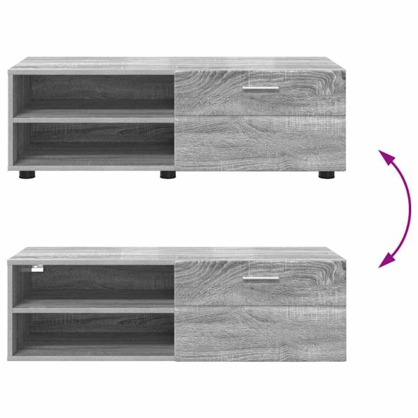 Дървен шкаф Сив Сонома 100,5 x 39 x 30 см Инженерно дърво