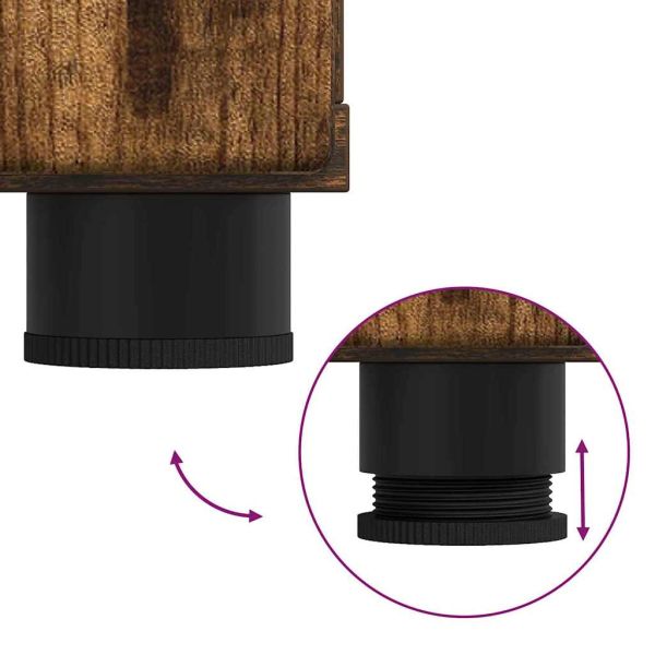 Дървен шкаф Димян дъб 88,5 x 30,5 x 73 см Инженерно дърво