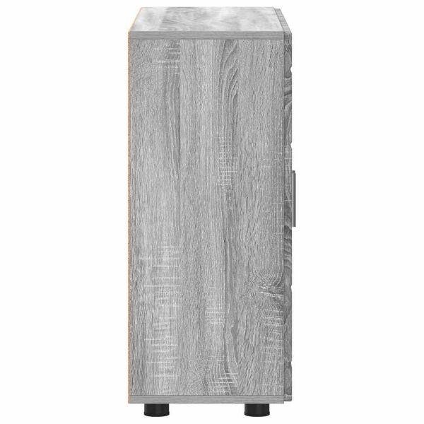 Дървен шкаф Сив Сонома 88,5 x 30,5 x 73 см Инженерно дърво