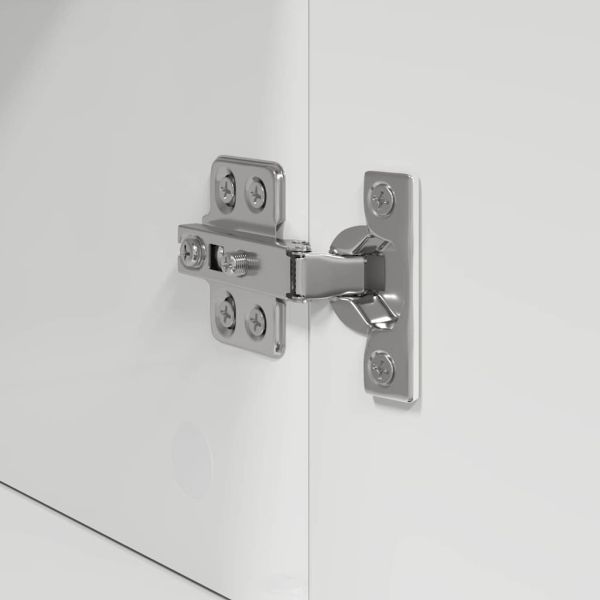 Комплект шкафове за баня TULUM Лъскаво бяло 37 x 31,5 x 82 см