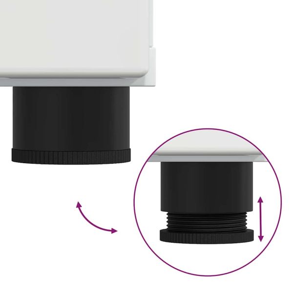 Комплект шкафове за баня TULUM Лъскаво бяло 37 x 31,5 x 82 см