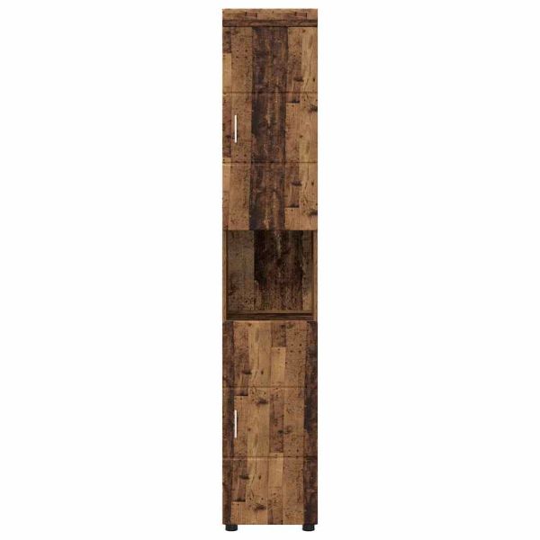 Комплект шкафове за баня TULUM Старо дърво 37 x 31,5 x 203 см
