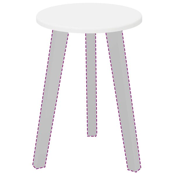 Топ за маса Бяло 30 x 30 x 1,5 см Инженерно дърво