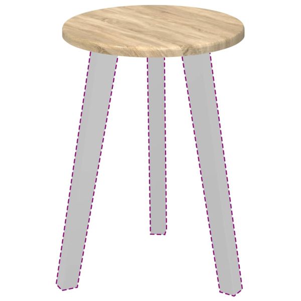 Топ за маса дъб сонома 30 x 30 x 1,5 см Инженерно дърво