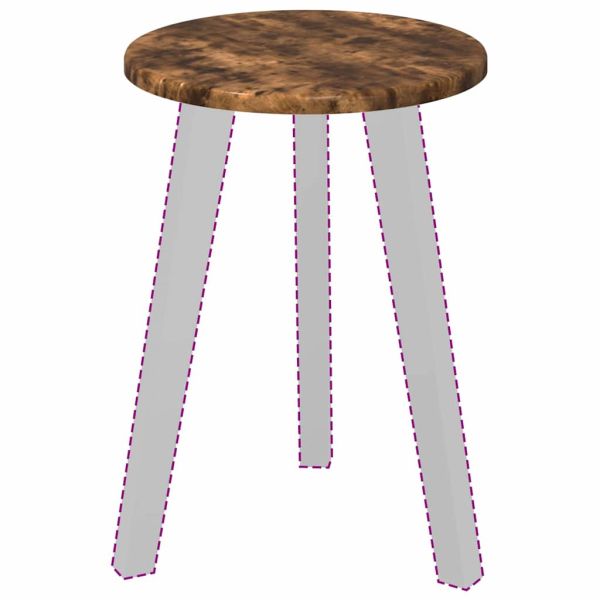 Топ за маса Опушен дъб 30 x 30 x 1,5 см Инженерно дърво