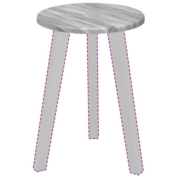 Топ за маса Сив Сонома 30 x 30 x 1,5 см Инженерно дърво