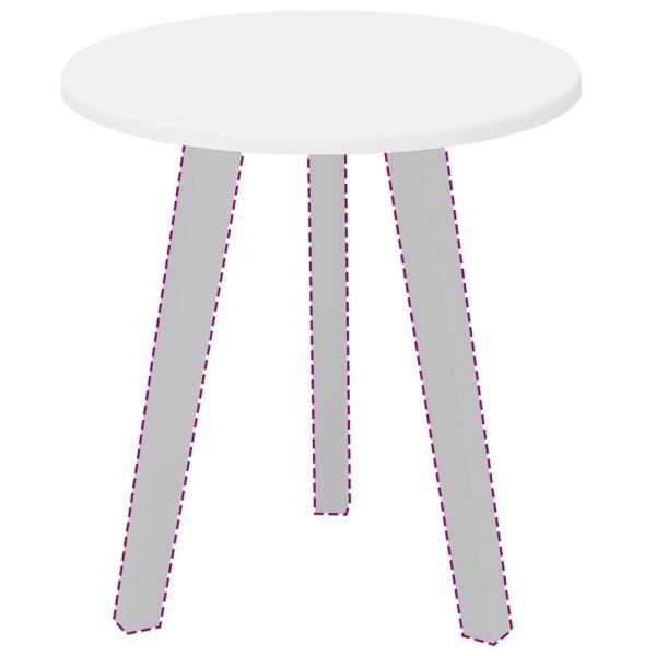 Топ за маса Бяло 40 x 40 x 1,5 cm Инженерно дърво