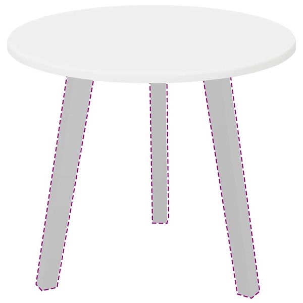 Топ за маса Бяло 50 x 50 x 1,5 cm Инженерно дърво