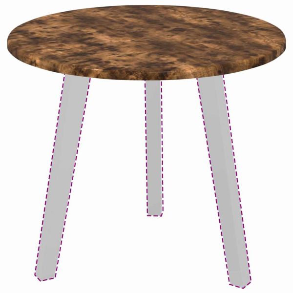 Топ за маса Опушен дъб 50 x 50 x 1,5 cm Инженерно дърво