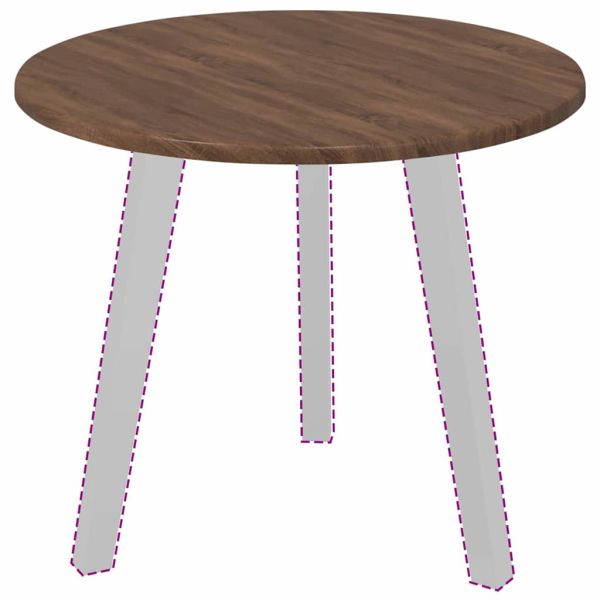 Топ за маса Кафяв дъб 50 x 50 x 1,5 cm Инженерно дърво