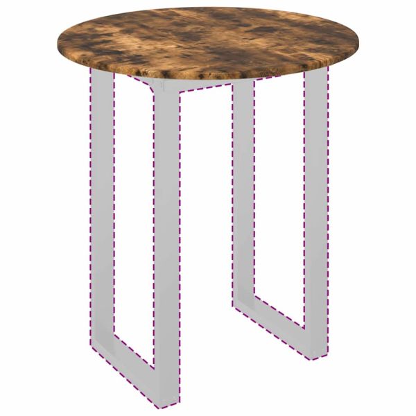 Топ за маса Опушен дъб 70 x 70 x 1,5 cm Инженерно дърво