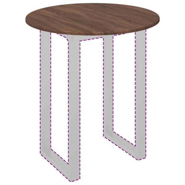 Топ за маса Кафяв дъб 70 x 70 x 1,5 cm Инженерно дърво