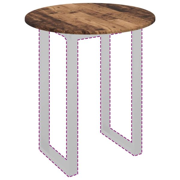 Топ за маса Старо дърво 70 x 70 x 1,5 cm Инженерно дърво