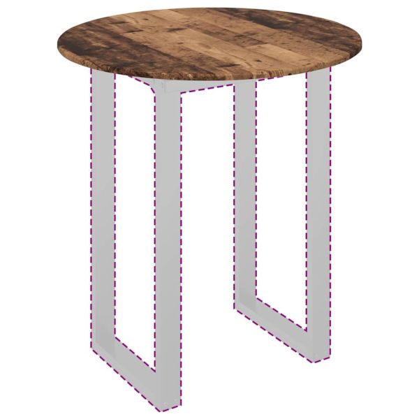 Топ за маса Старо дърво 80 x 80 x 1,5 cm Инженерно дърво