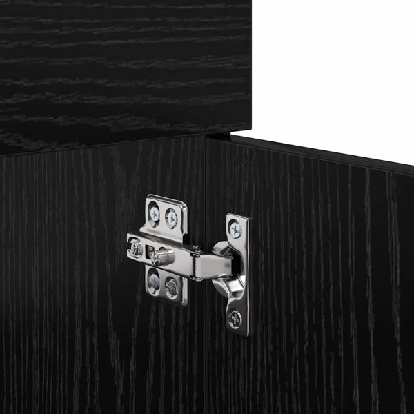 Шкаф за мивка със съхранение с врата Черния дъб Инженерно дърво