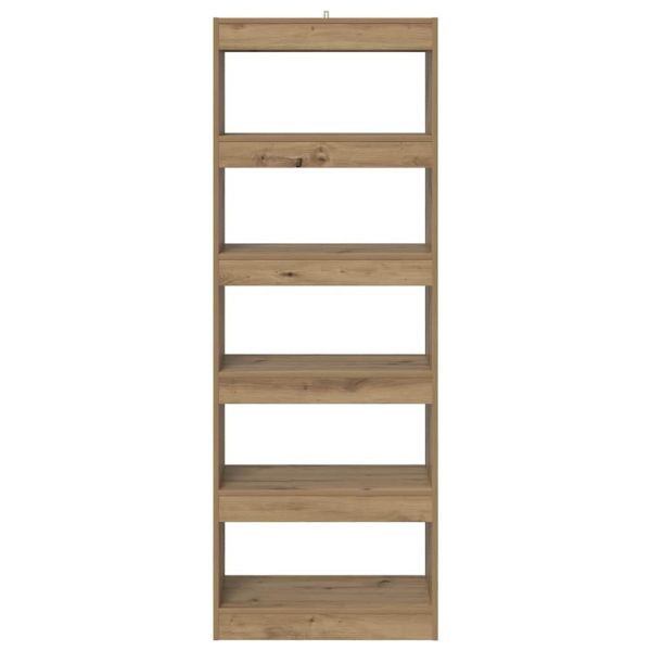 Шкаф за книги дъб артизан 60 x 30 x 166 см Инженерно дърво