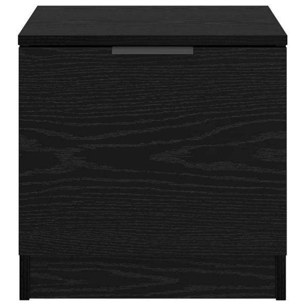 Шкаф за легло 2 pcs Черния дъб 40 x 39 x 40см Инженерно дърво