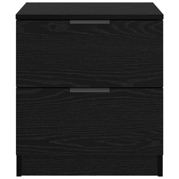 Нощен шкаф 2 pcs Черния дъб 45 x 39 x 50 см Инженерно дърво
