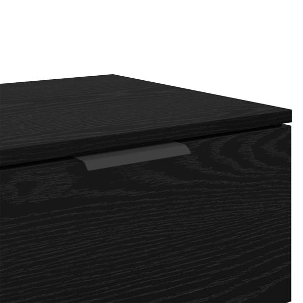 Нощен шкаф 2 pcs Черния дъб 45 x 39 x 50 см Инженерно дърво