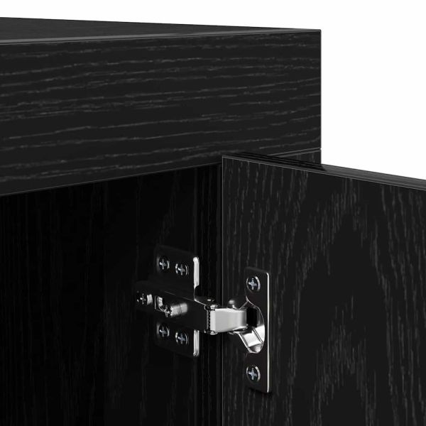 ТВ шкаф Черния дъб 102 x 35 x 45 см Инженерно дърво