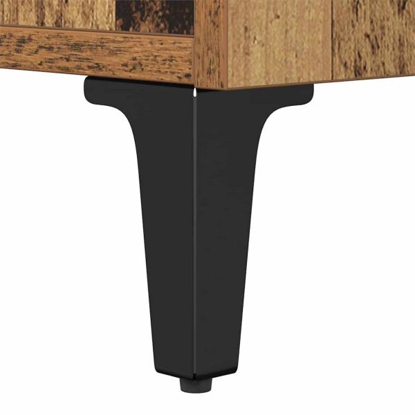 Шкаф за легло с чекмедже 2 pcs Старо дърво 40 x 35 x 47,5 см