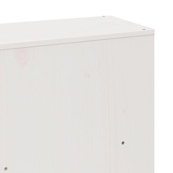 Легло с етажерка за книги, без матрак, 180x200 см, бор масив