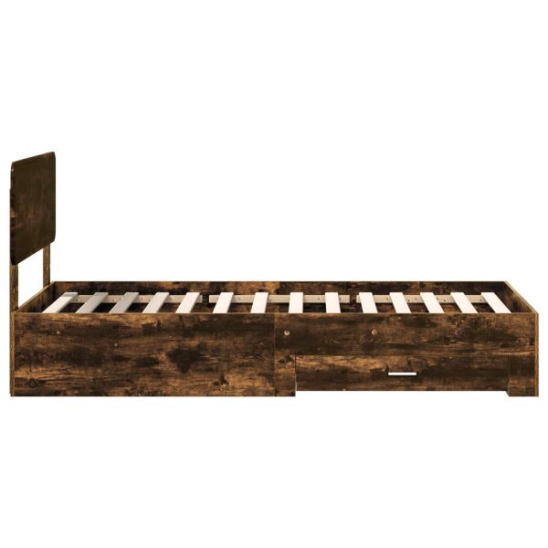 Рамка за легло с таблото Димян дъб 90 x 200 cm Инженерно дърво