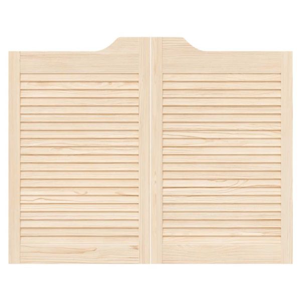 Люлеещи се врати Louvred Design 2 двойки масивна дървесина бор