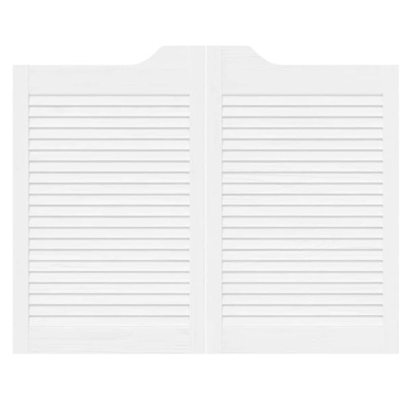 Врати с люлеещ се дизайн 1 чифт бели 80x100 cm