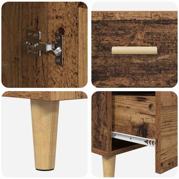 Служебен шкаф Старо дърво 34 x 69.5 x 90 см Инженерно дърво