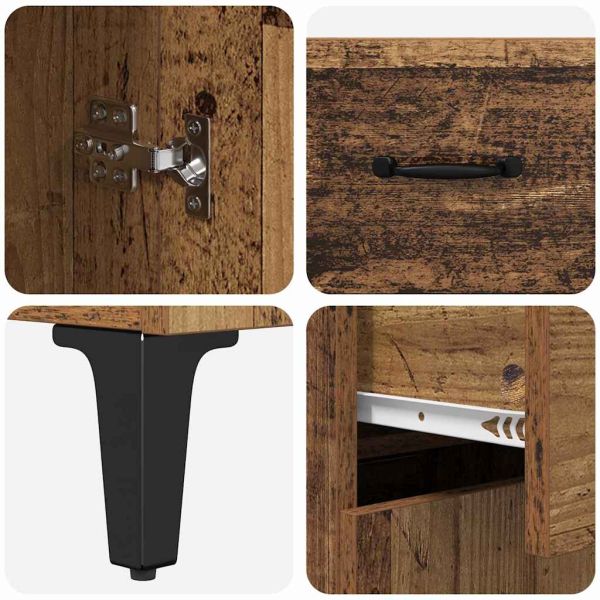 Служебен шкаф Старо дърво 69,5 x 34 x 90 см Инженерно дърво