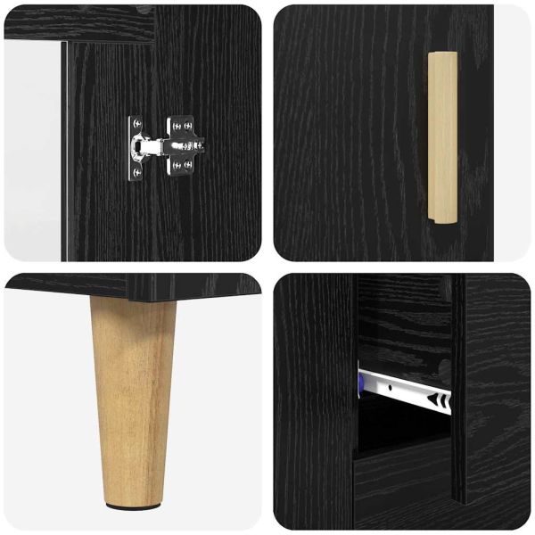 Служебен шкаф Черния дъб 69,5 x 34 x 90 см Инженерно дърво