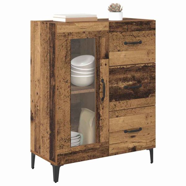 Служебен шкаф с чекмедже Старо дърво 69,5 x 34 x 90 см