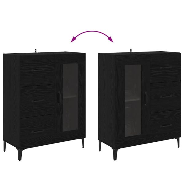 Служебен шкаф с чекмедже Черния дъб 69,5 x 34 x 90 см