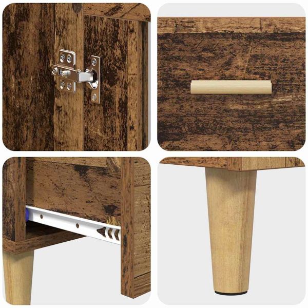 Висок шкаф Старо дърво 70 x 31 x 115 см Инженерно дърво