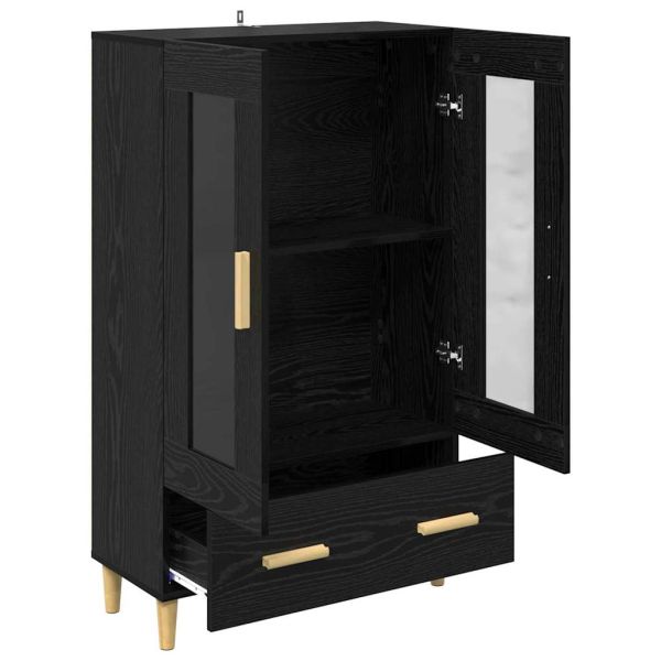 Висок шкаф Черния дъб 70 x 31 x 115 см Инженерно дърво