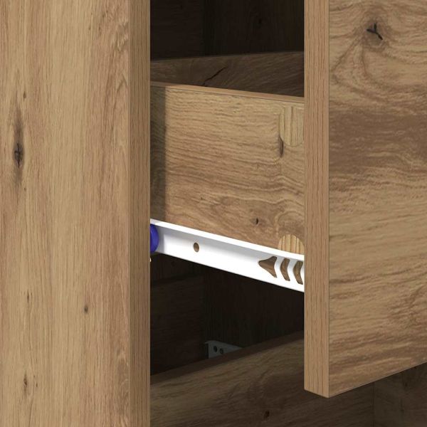 Служебен шкаф дъб артизан 34.5 x 34 x 90 см Инженерно дърво