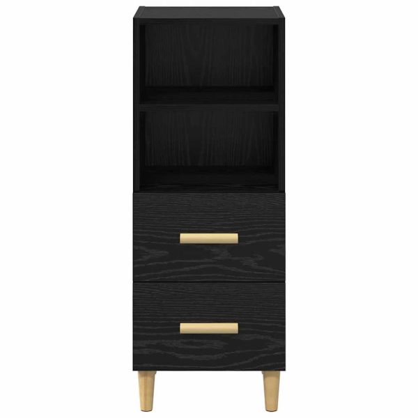 Служебен шкаф Черен дъб 34 x 34.5 x 90 см Инженерно дърво