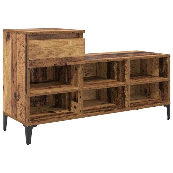 Шкаф за обувки Старо дърво 102 x 36 x 60 см Инженерно дърво