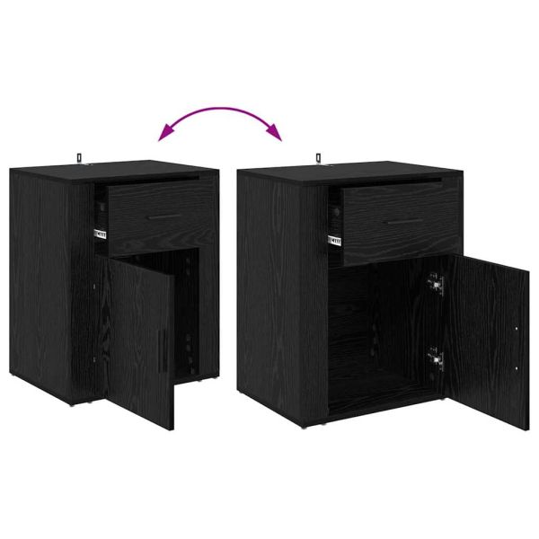 Нощен шкаф Черния дъб 35 x 50 x 60 см Инженерно дърво