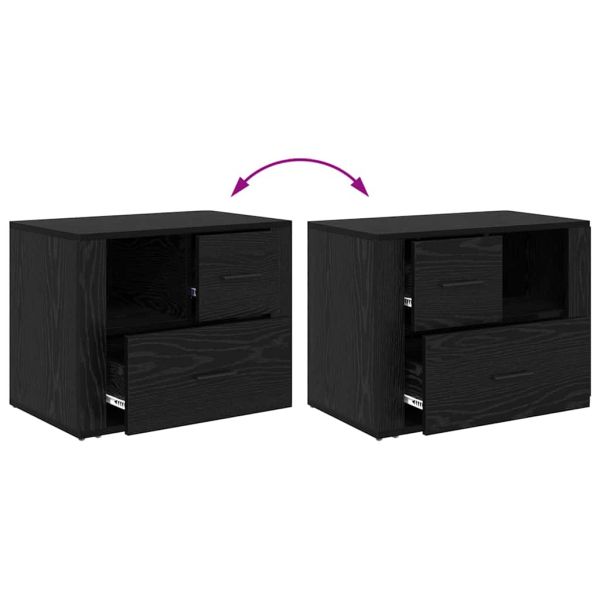 Нощен шкаф Черния дъб 35 x 60 x 50 см Инженерно дърво