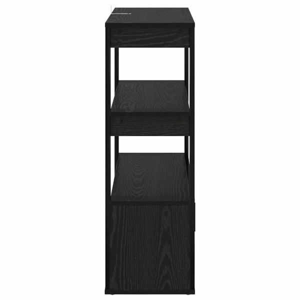 Служебен шкаф Черен дъб 30 x 80 x 90 см Инженерно дърво