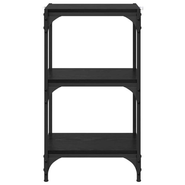 Шкаф за книги Черен дъб 40 x 33 x 70,5 см