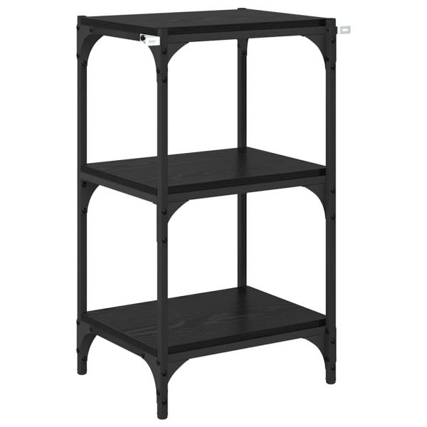 Шкаф за книги Черен дъб 40 x 33 x 70,5 см