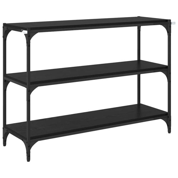 Шкаф за книги Черен дъб 100 x 33 x 70,5 см